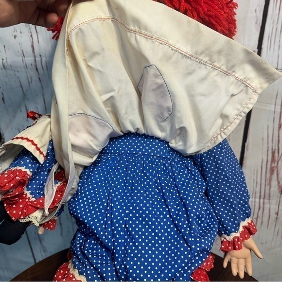 DANBURY MINT RAGGEDY ANN Porcelain vintage 80s Collectible doll GUC - Picture 7 of 15